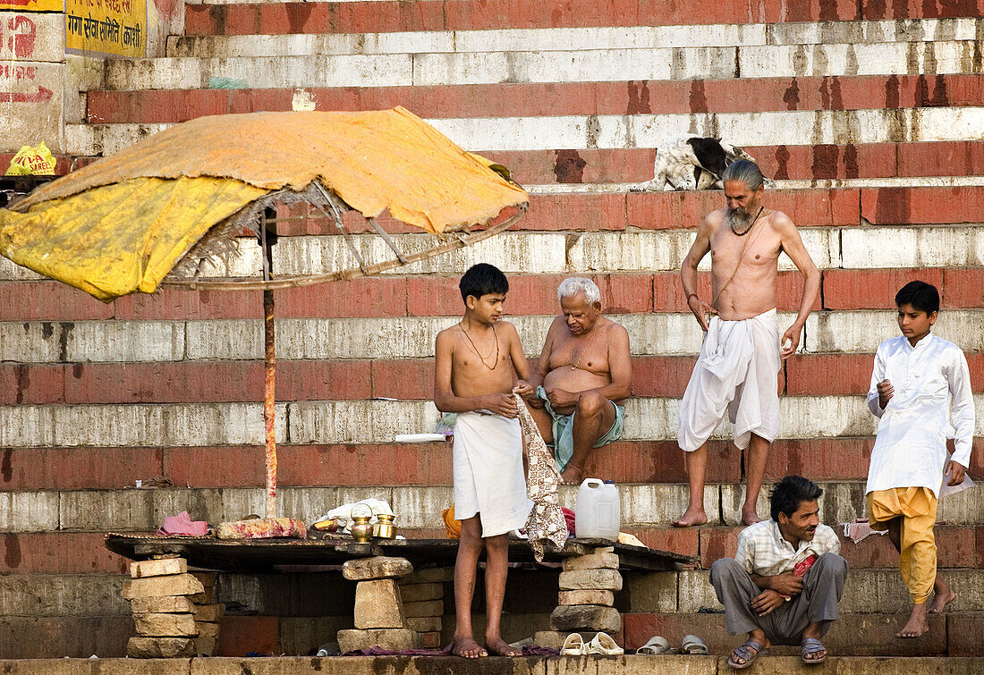 Ghats, Varanasi. Uttar Pradesh, India