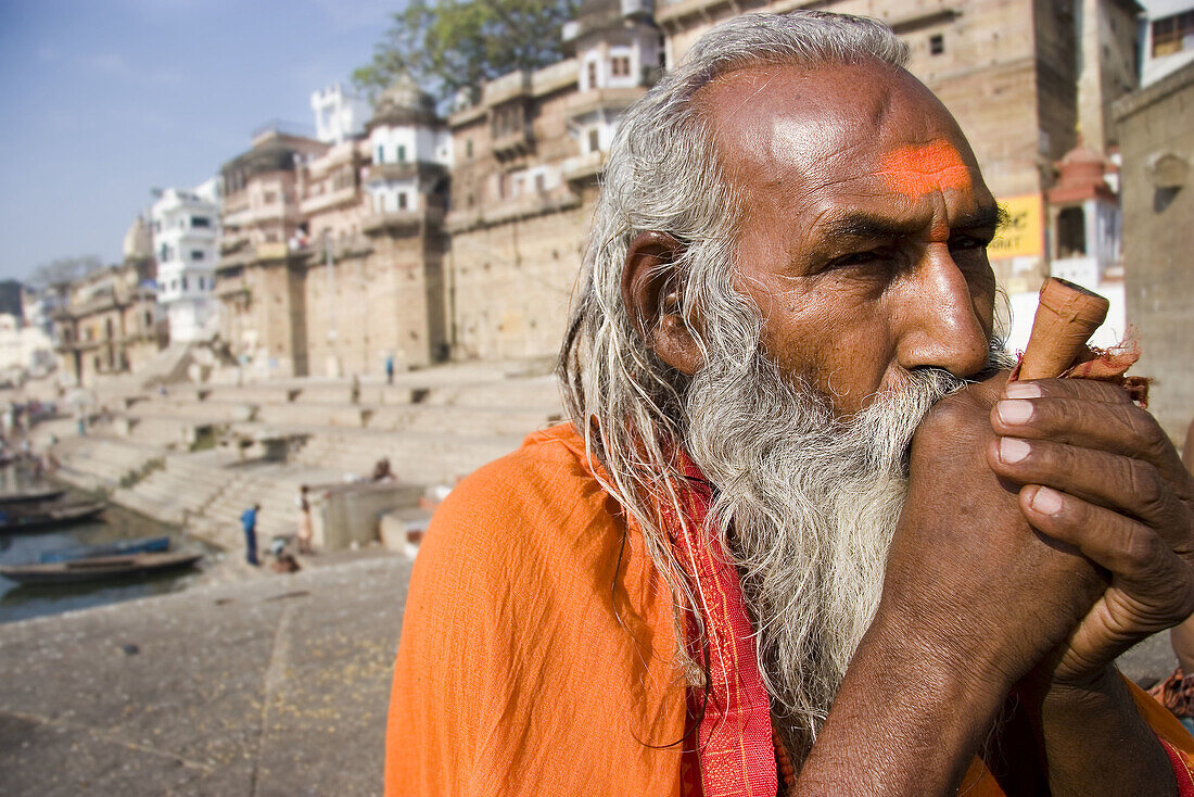 Sadhu, Varanasi. Uttar Pradesh, India