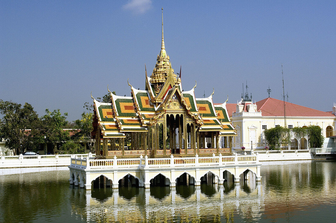 Bang Pa-In, the Summer Palace Pavilion, Bangkok. Thailand