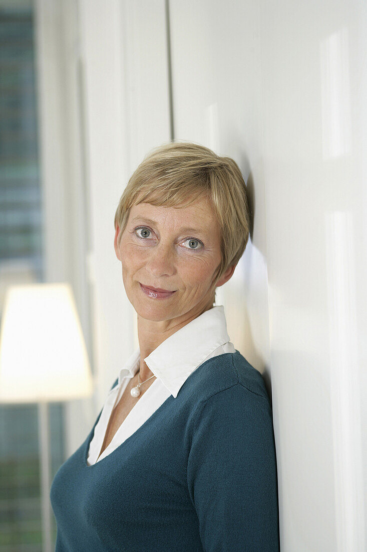 Mature woman looking at camera, Styria, Austria