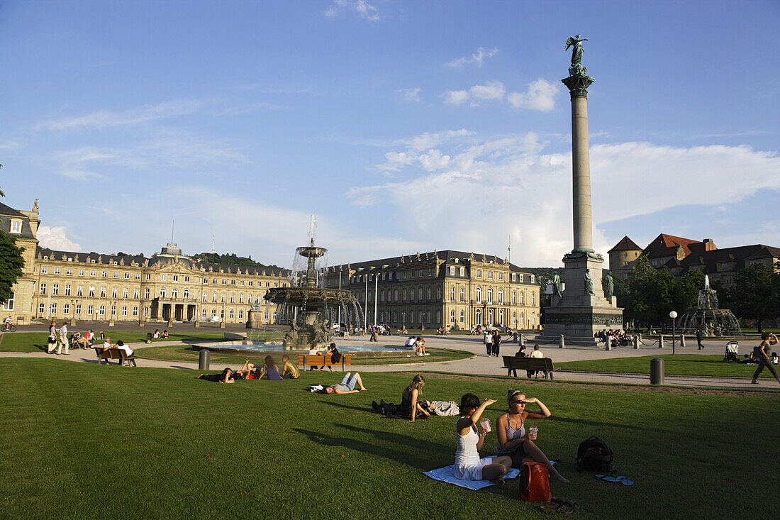 Neues Schloss, Stuttgart, Baden-Württemberg, Deutschland