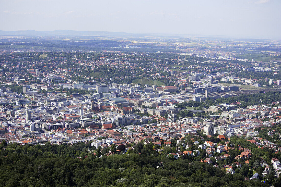 Blick über Stuttgart, Baden-Württemberg, Deutschland