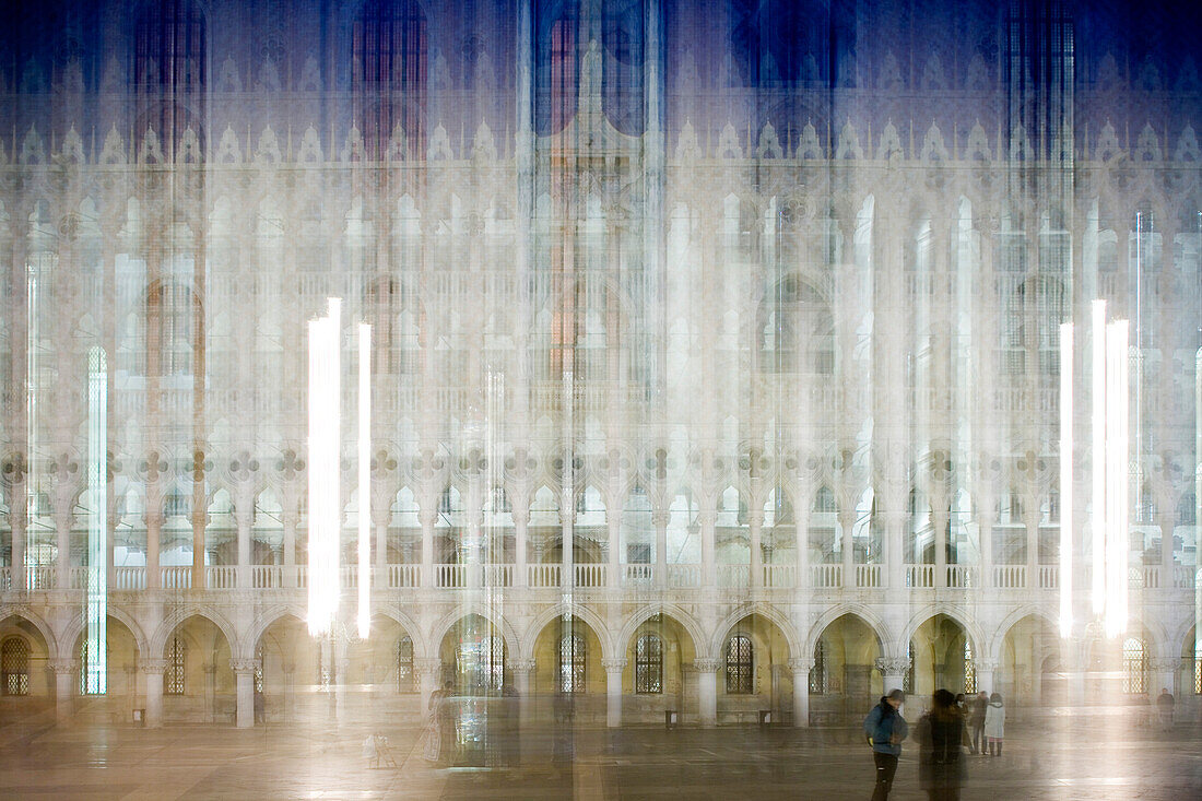 Markusplatz mit Dogenpalast, Palazzo Ducale, Venedig, Italien, Europa