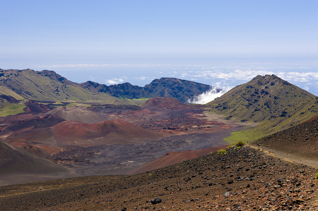 Krater des Haleakala Vulkan, Maui, Hawaii, USA