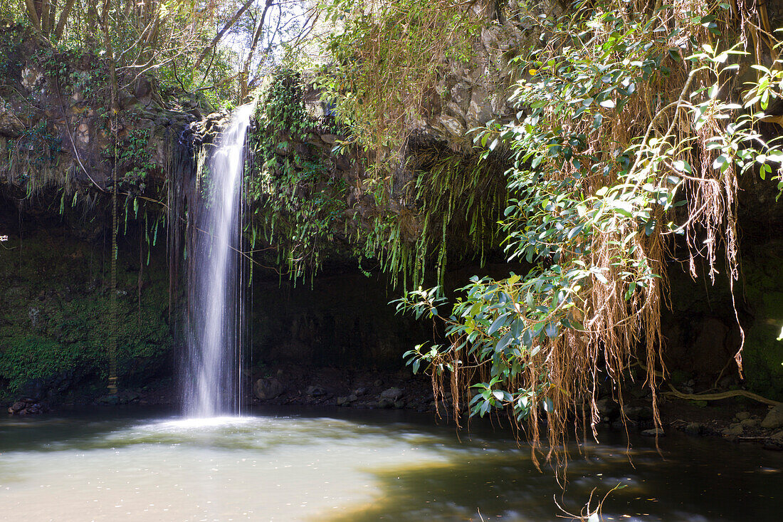 Twin Falls at Road to Hana, Maui, Hawaii, USA