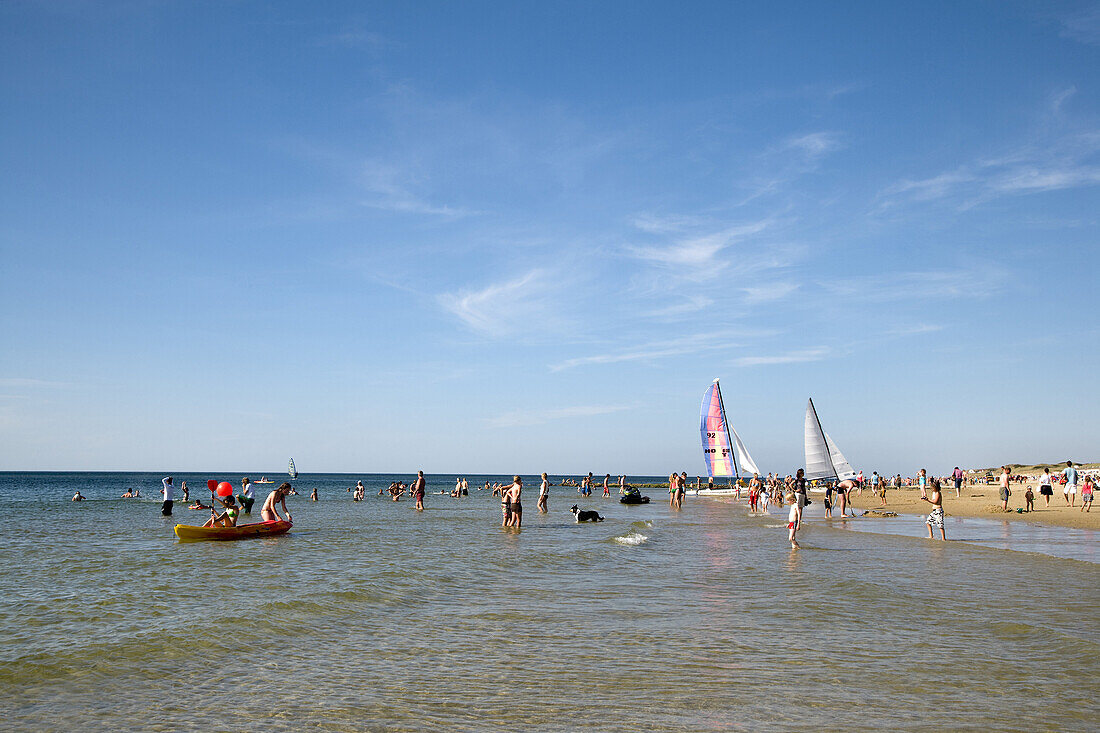 Strand bei Westerland, Sylt, Schleswig-Holstein, Deutschland