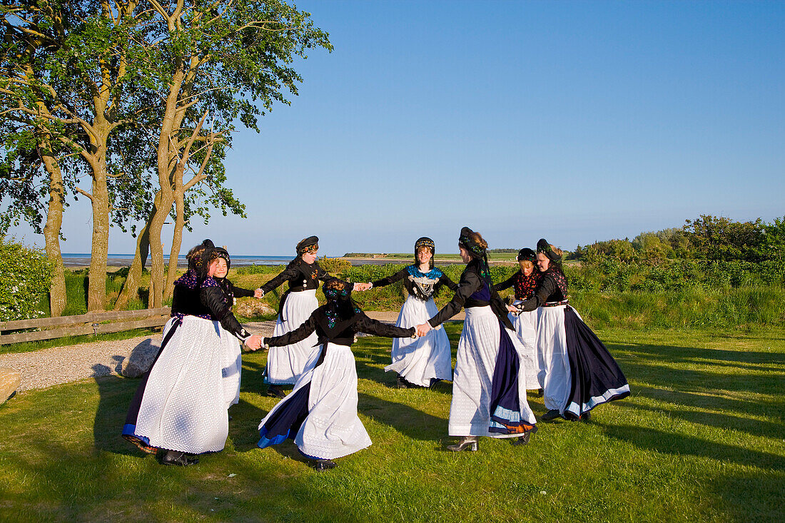 Trachtengruppe, Nebel, Amrum, Nordfriesland, Schleswig-Holstein, Deutschland