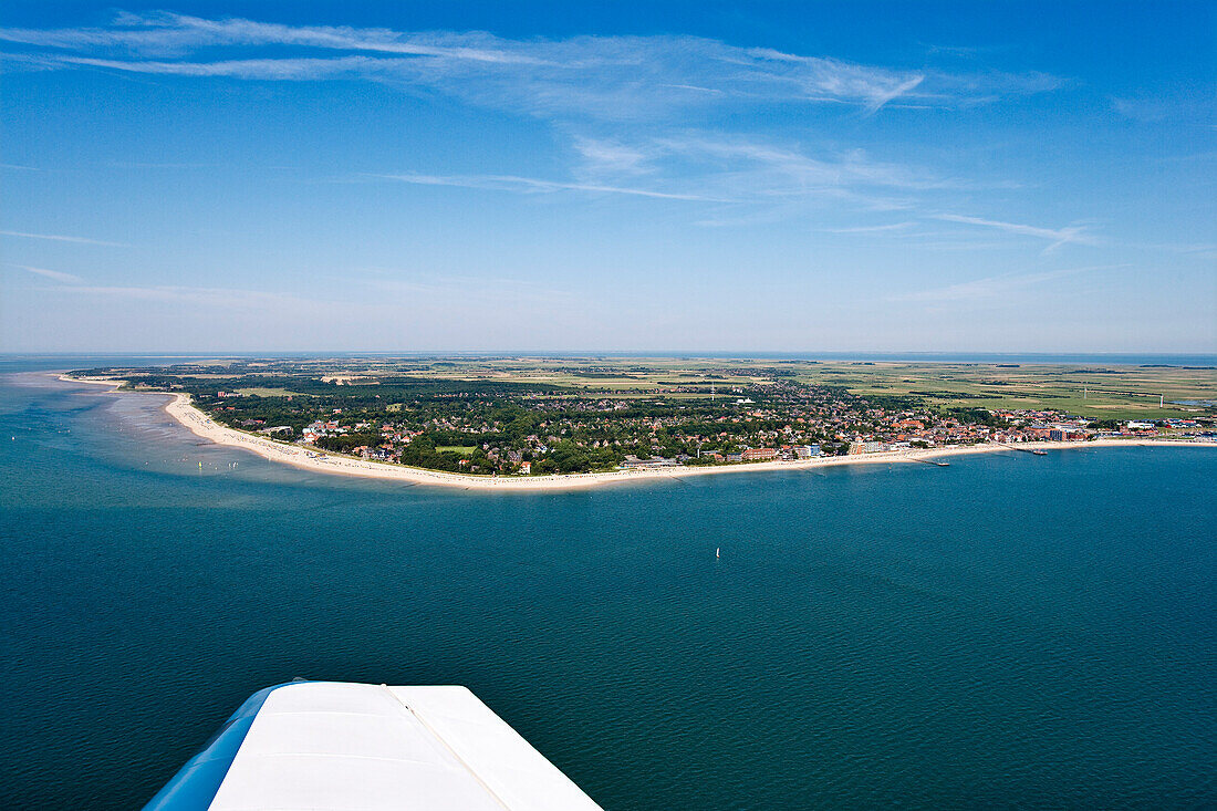 Luftaufnahme, Wyk, Föhr, Nordfriesland, Schleswig-Holstein, Deutschland