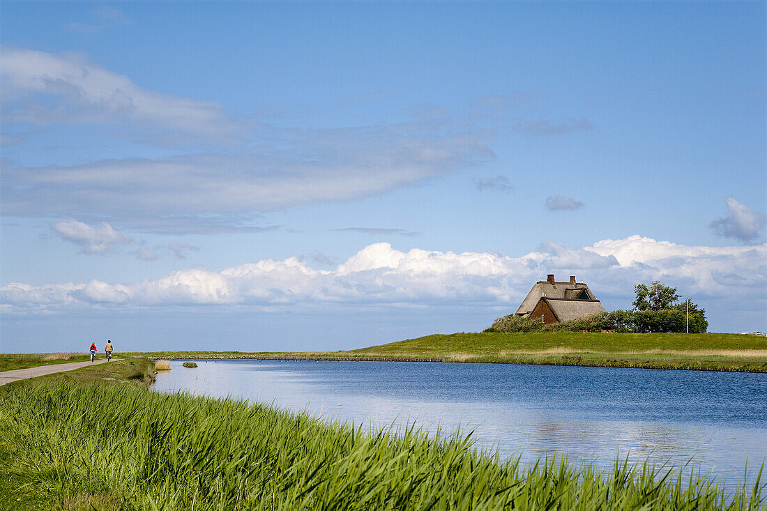 Hooge church, Hallig Hooge, Schleswig-Holstein, Germany