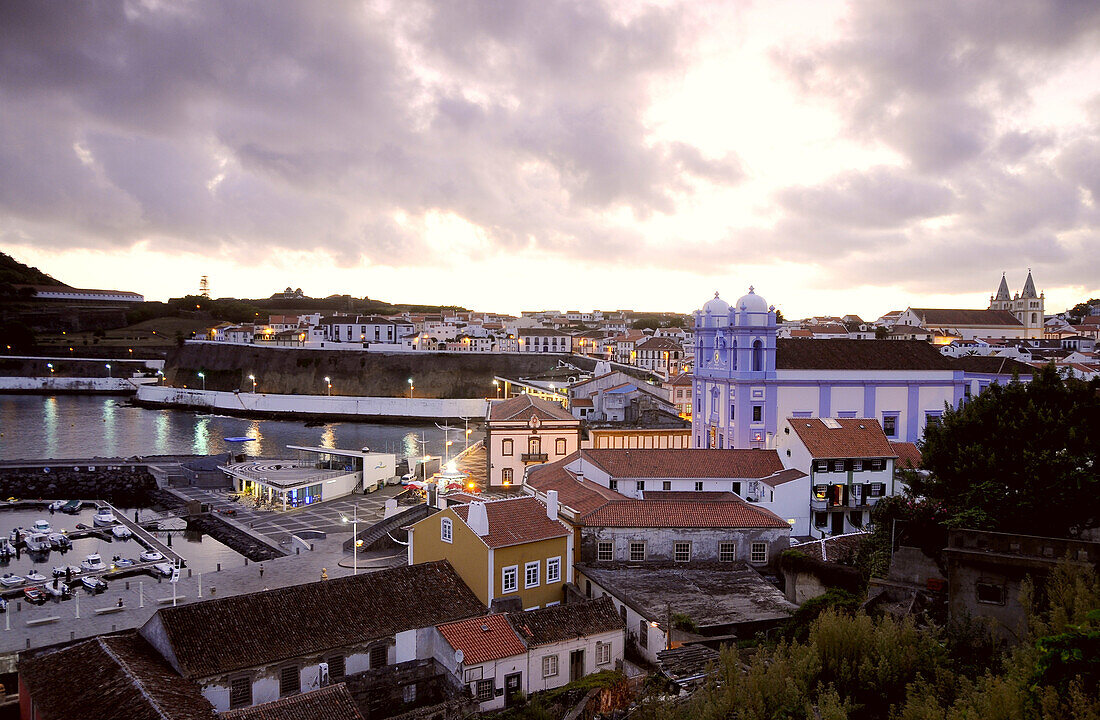 View with Misericordia Church, Angra do Heroismo, Terceira Island, Azores, Portugal