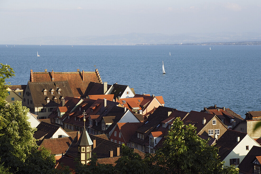 Blick über Meersburg, Baden-Württemberg, Deutschland