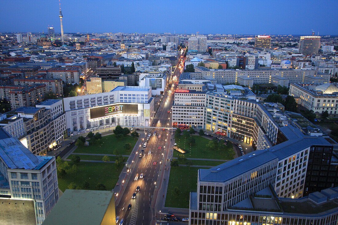 Leipzig Square in the evening, Berlin, Germany