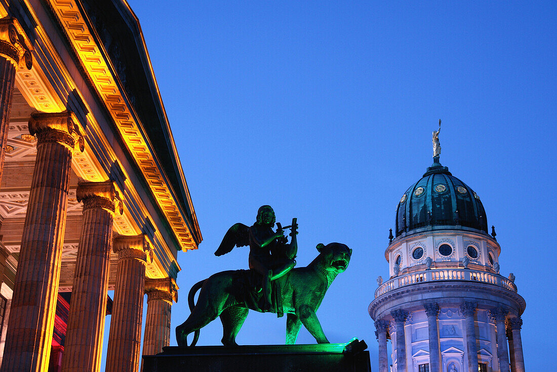 Gendarmenmarkt at night, Berlin, Germany