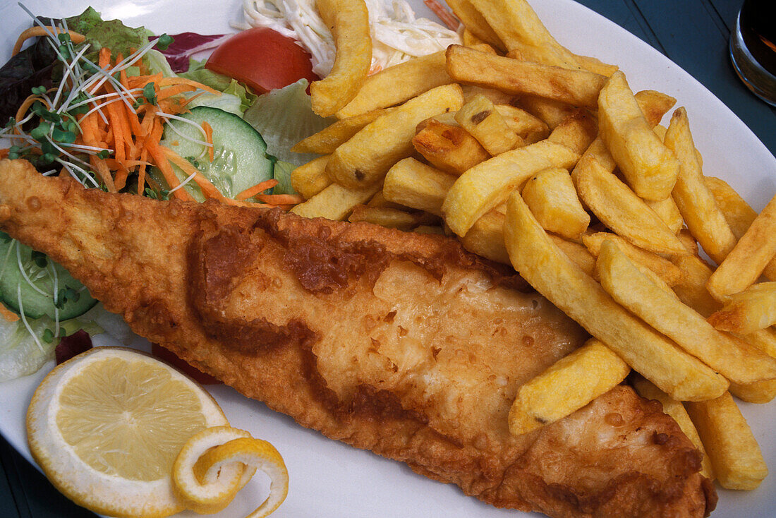 fish and chips, typisches englisches Essen