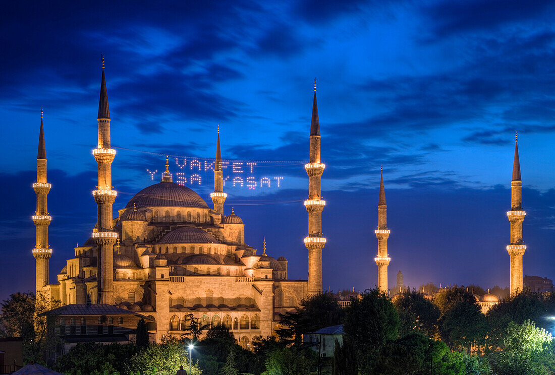 Blaue Moschee, Sultan-Ahmed-Moschee, Istanbul, Tuerkei