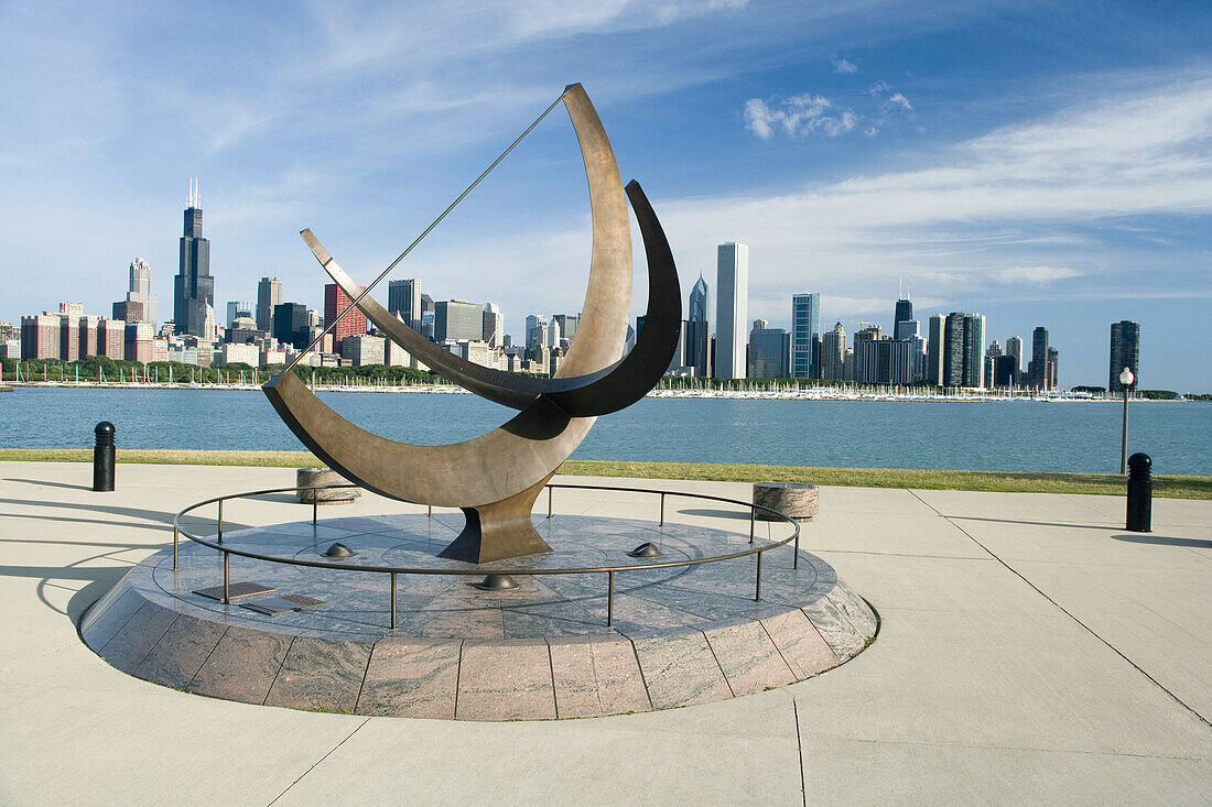 Sundial Adler Planetarium, Chicago, Illinois, USA
