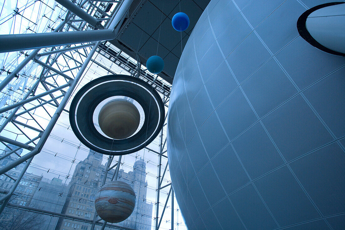 HAYDEN PLANETARIUM. ROSE CENTER. AMERICAN MUSEUM OF NATURAL HISTORY. MANHATTAN. NEW YORK. USA