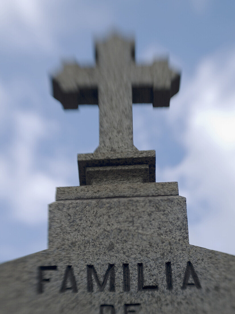 Gravestones in La Recoleta Cemetery in Buenos Aires, Argentina