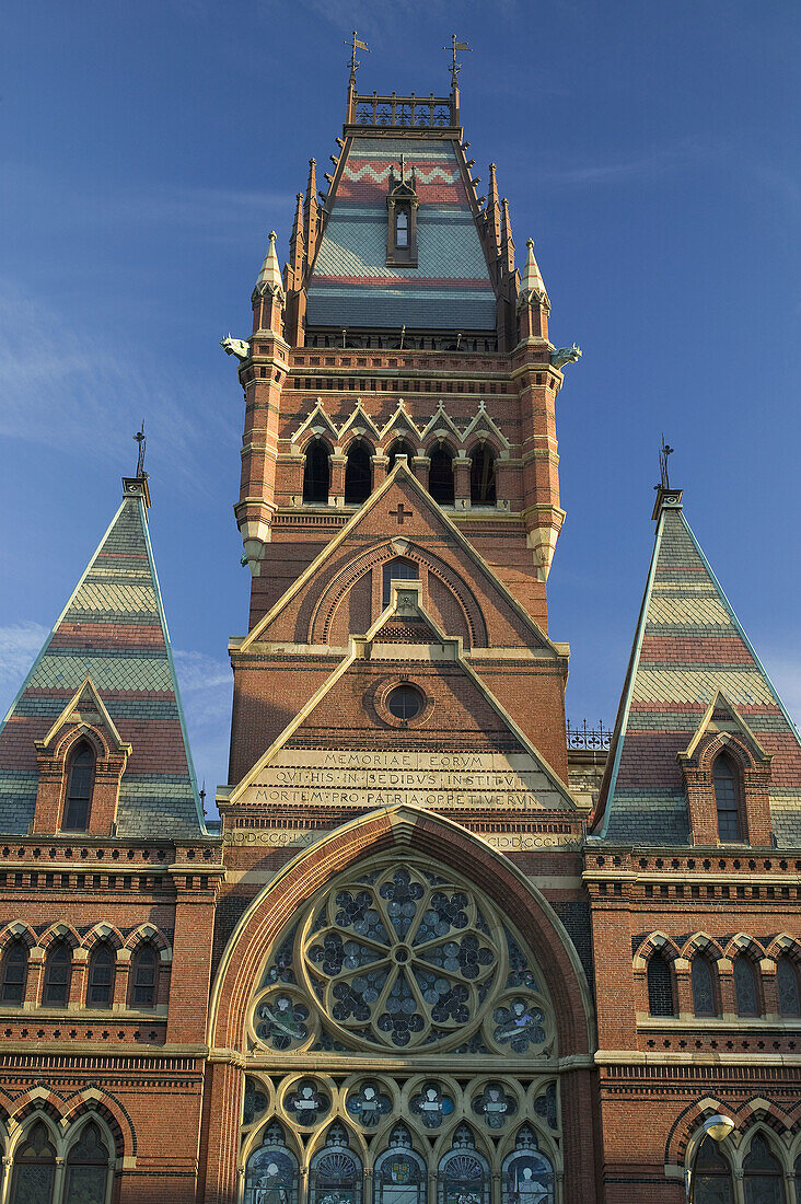 Memorial Hall tower, Harvard University, Cambridge, MA, USA