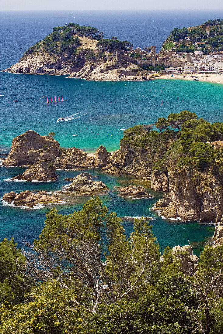 Tossa de Mar. Costa Brava, La Selva, Girona province, Catalonia, Spain