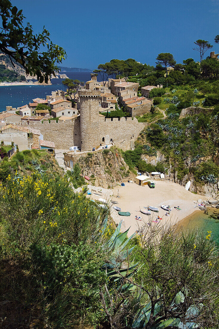 Tossa de Mar. Costa Brava, La Selva, Girona province, Catalonia, Spain