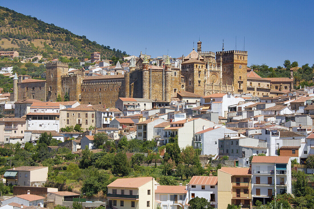 Real Monasterio de Nuestra Señora de Guadalupe. Caserio de la Puebla. Guadalupe. Cáceres. Extremadura. Spain.