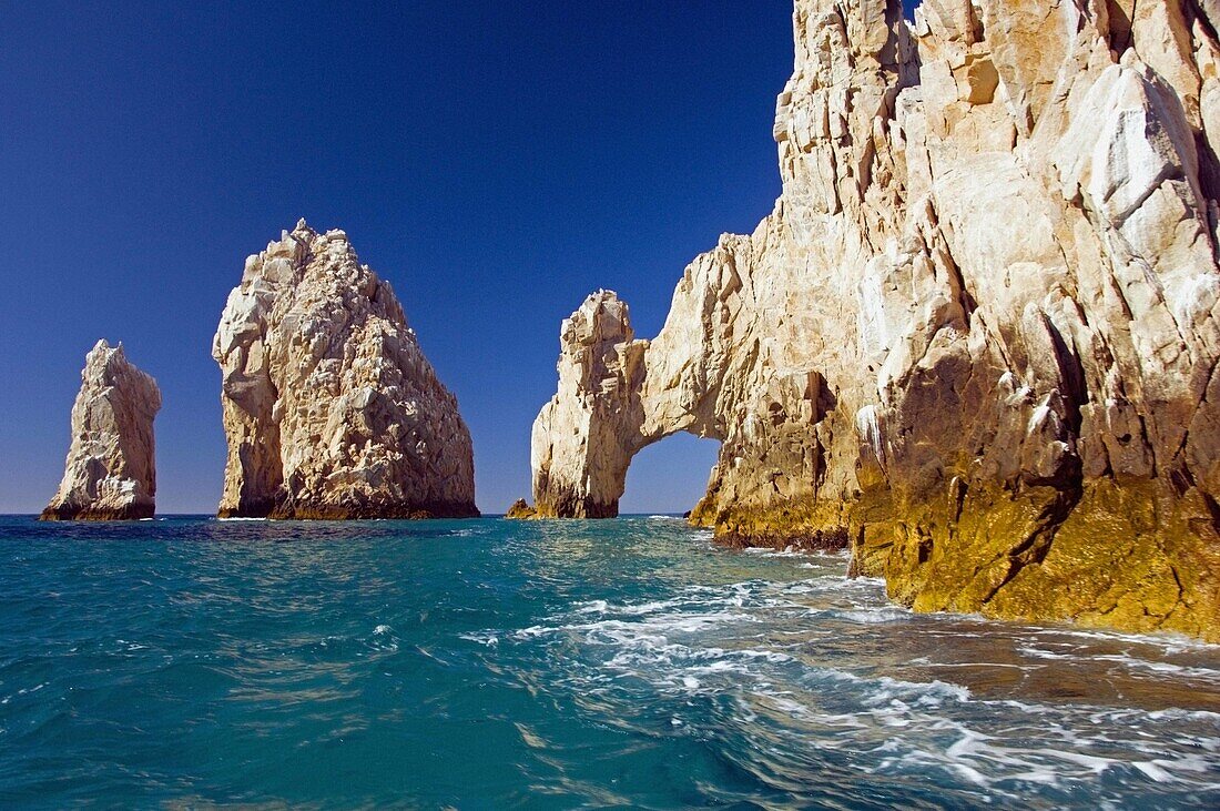 The Los Arcos rocks at Land´s End  near Cabo San Lucas, Baja, Mexico.