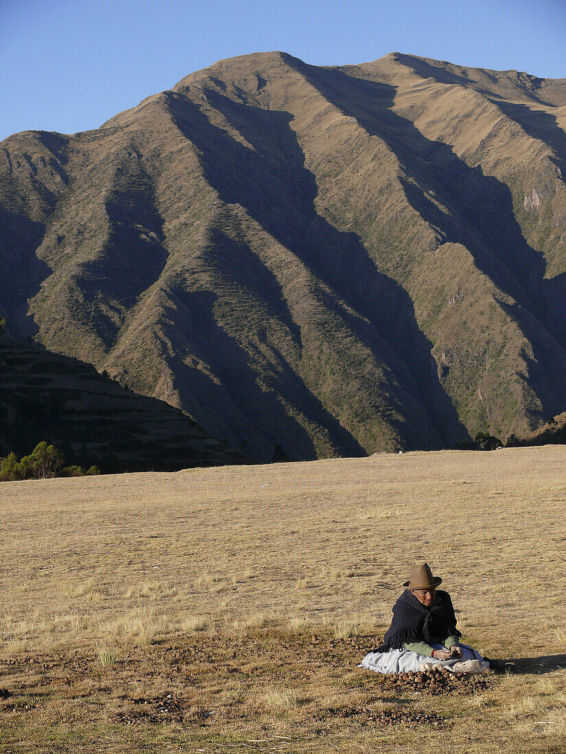 Pueblo de Chinchero, Peru.