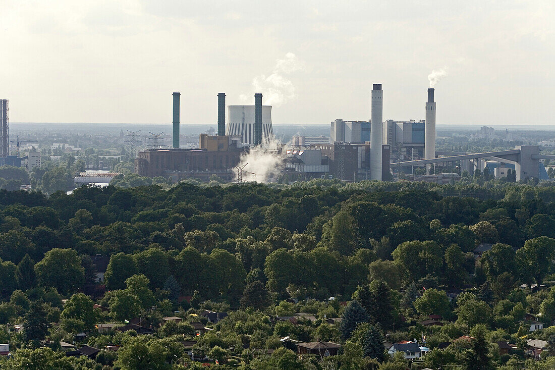 Blick auf Heizkraftwerk Reuter West, Berlin, Deutschland, Europa
