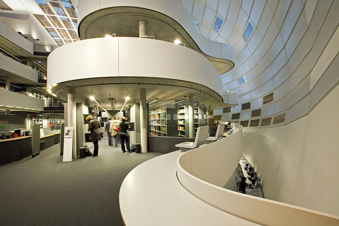 Interior view of the philological library, Dahlem, Berlin, Germany, Europe