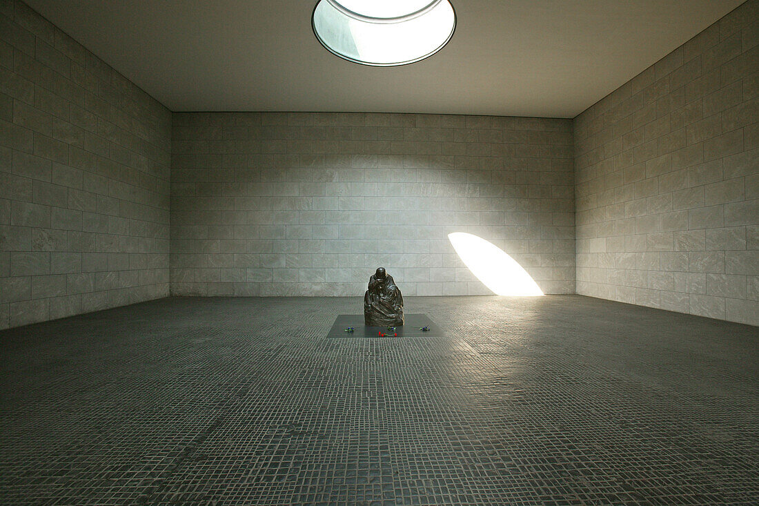 Sculpture in an empty room, Neue Wache, Berlin, Germany, Europe