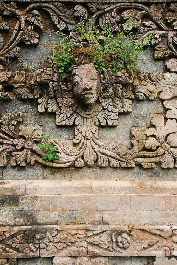 Detail of the Pura Beji Temple at Sangsit, Northern Bali, Indonesia, Asia
