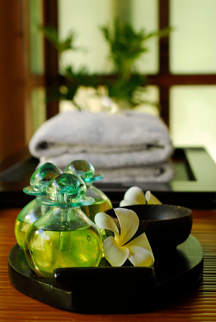 Detail des Spa im Hotel Four Seasons, Sayan, Ubud, Zentral Bali, Indonesien, Asien