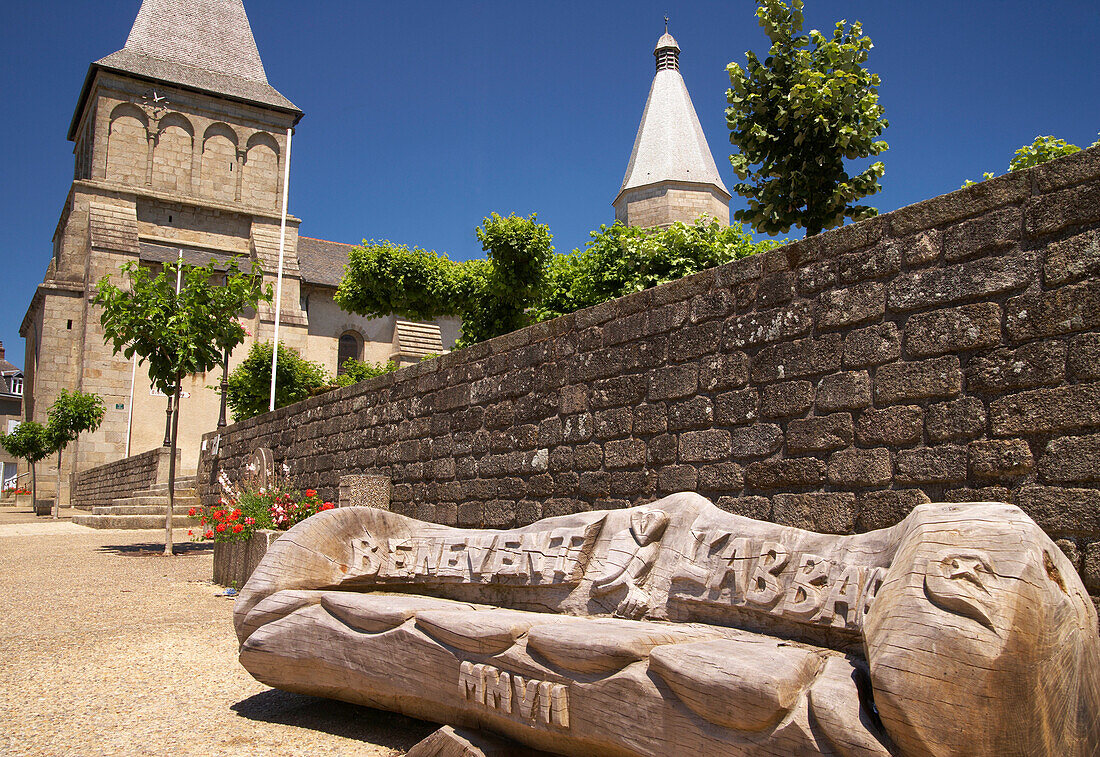 Saint Barthélemy Church, Bénévent l'Abbaye, The Way of St. James, Chemins de Saint-Jacques, Via Lemovicensis, Dept. Creuse, Région Limousin, France, Europe