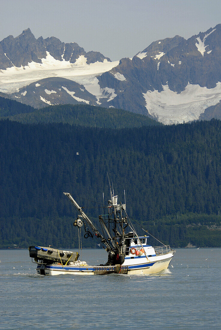 Commercial Fishing Boats in Seward Alaska AK U S United States Kenai Peninsula Resurrection Bay charter commercial fishermen