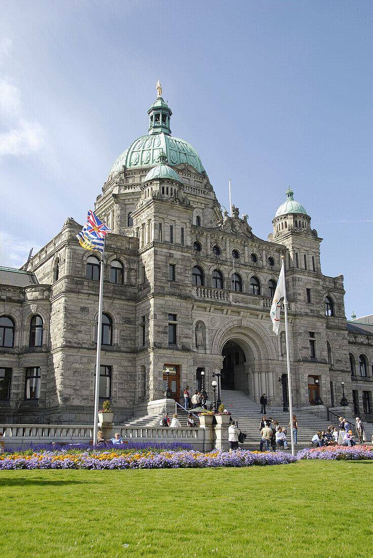 Parliament Buildings Legislative Assembly Victoria British Columbia BC Canada government law rules building neo-baroque design architect Francis Rattenbury