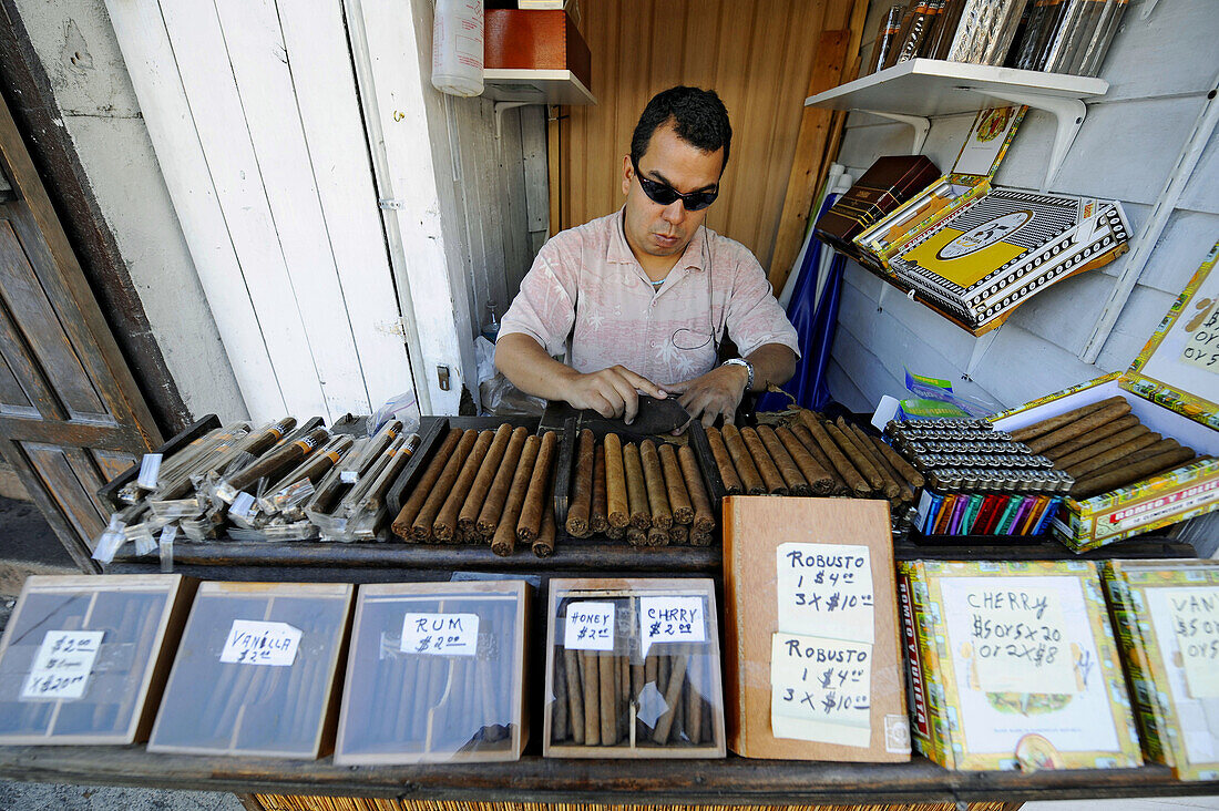 Hand made cigar vendor at Key West Florida