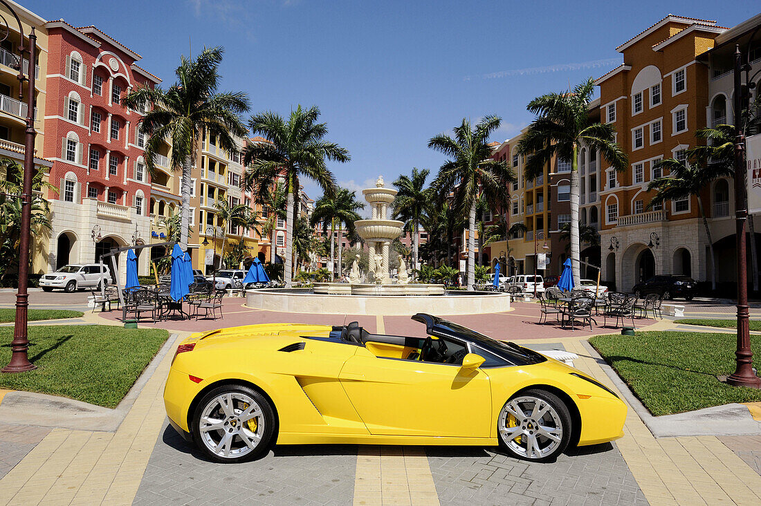 Lamborghini automobile Naples Florida Bayfront Shopping District