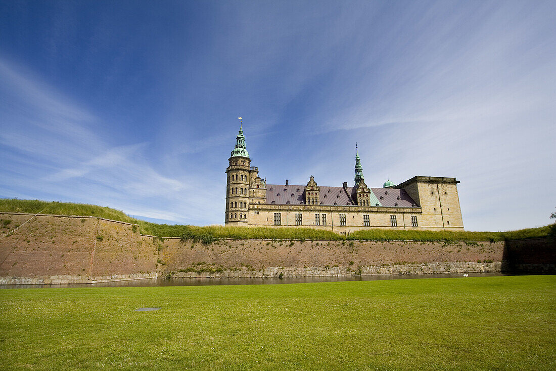 Kronborg Slot (castle). Helsingor. Sjaelland. Denmark.