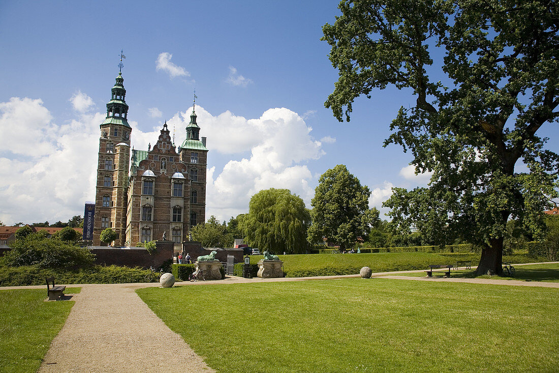 Rosenborg castle and gardens. Copenhagen. Denmark.