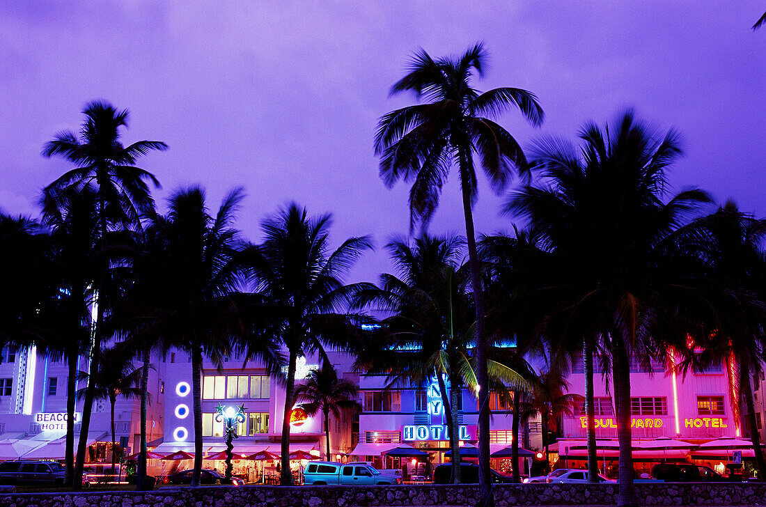 Art deco district, South Beach, Miami Beach. Florida, USA