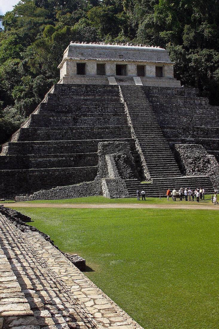 Mayan ruins, Palenque archaeological site. Chiapas, Mexico
