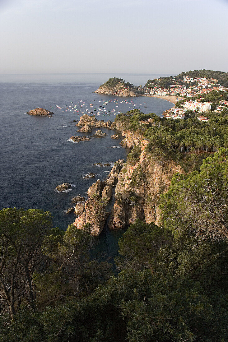 View of Tossa de Mar, Costa Brava, Girona province, Catalonia, Spain