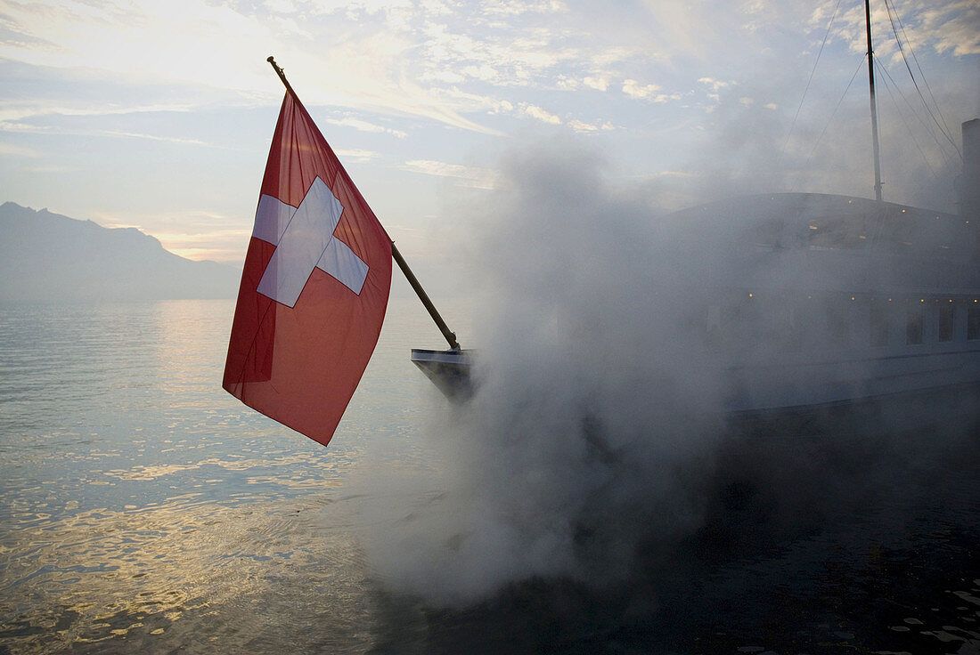 Geneva Lake. Montreux. Switzerland.