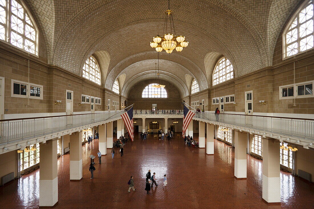 Eingangshalle, Ellis Island, Manhattan, New York City, New York, USA