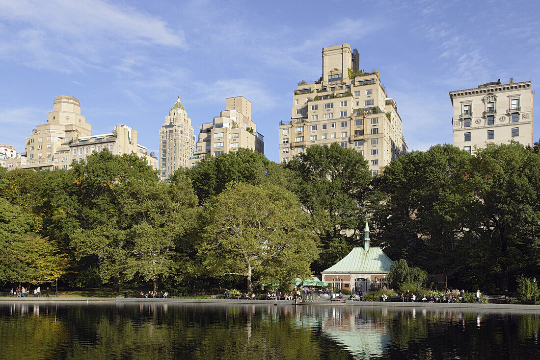 Model boat house, Conservatory Pond, Central Park, Manhattan, New York City, New York, USA