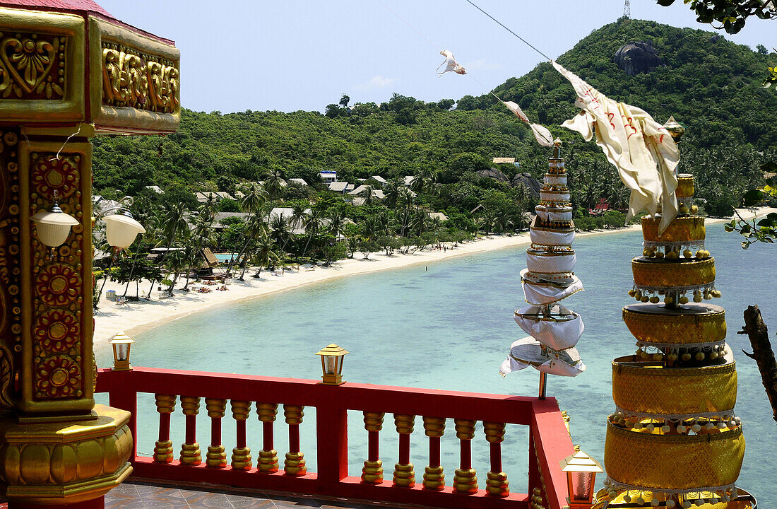 Pagoda, Hat Rin Nai Beach, Ko Phangan, Thailand