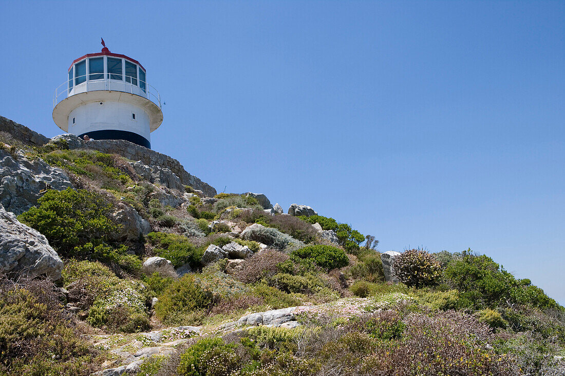 Cape Point Leuchtturm, nahe Kapstadt, Cape Peninsula, Western Cape, Südafrika, Afrika