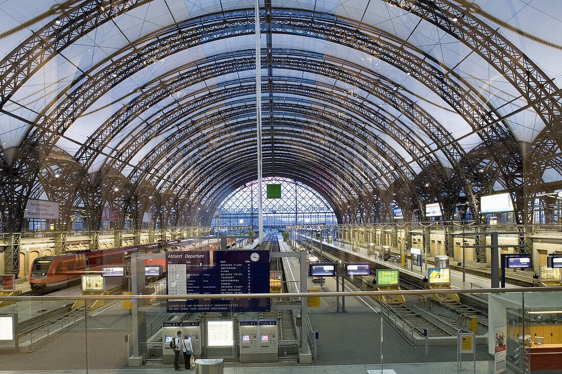 Inside the central station, Dresden, Saxony, Germany