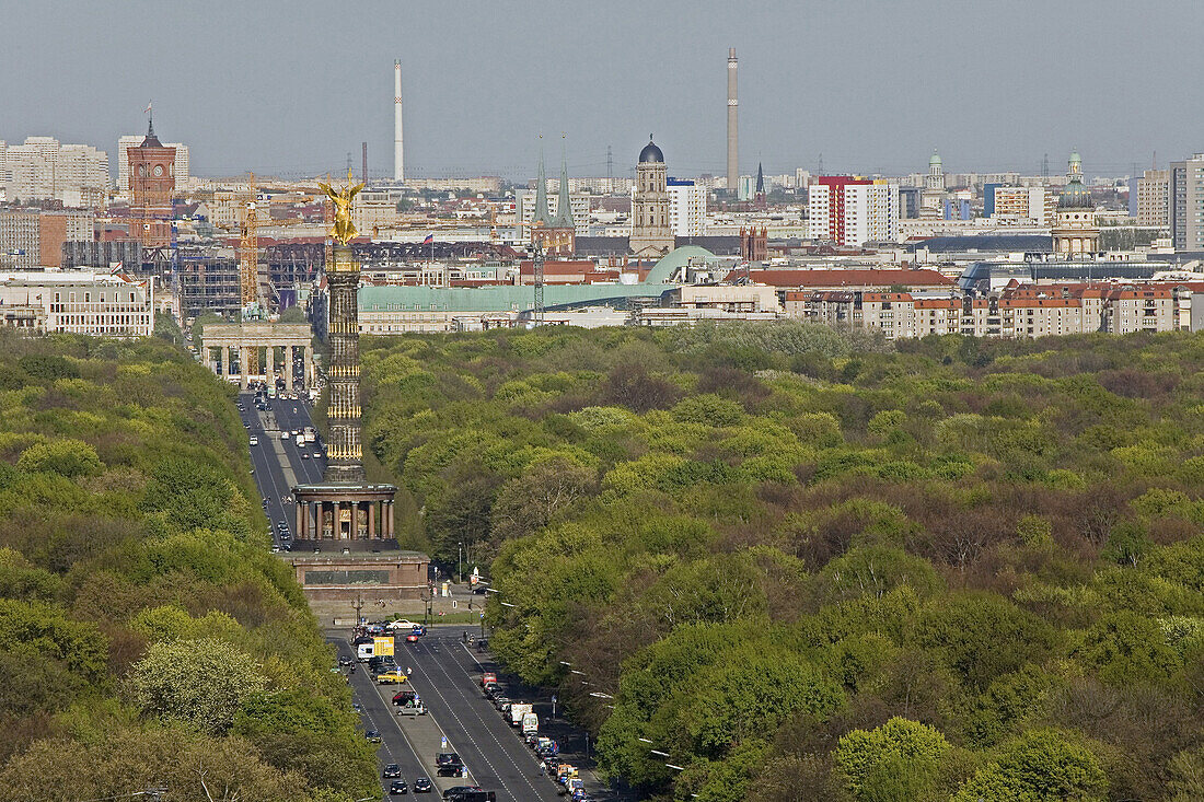 Victory Column, 17th June Street, Tiergarten, Berlin, Germany